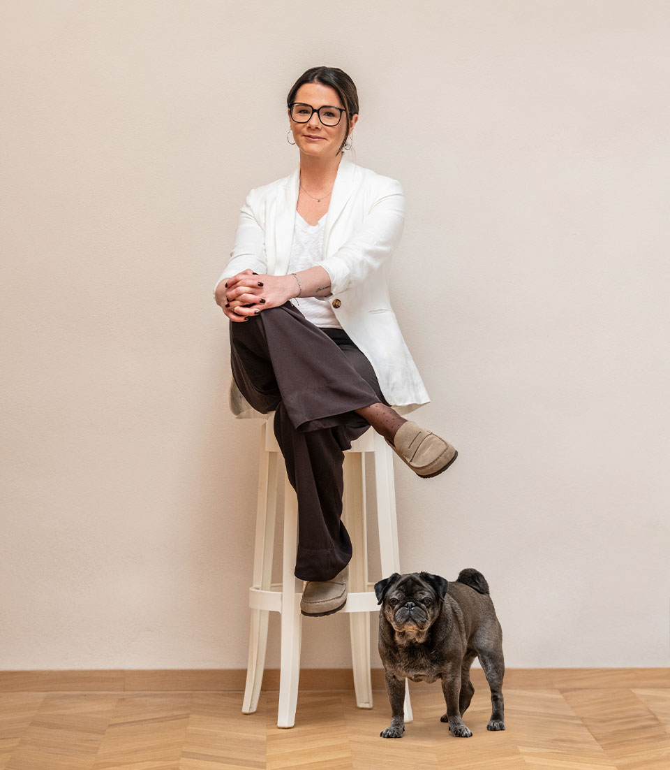 Nadine Seiser mit ihrem treuen Begleiter